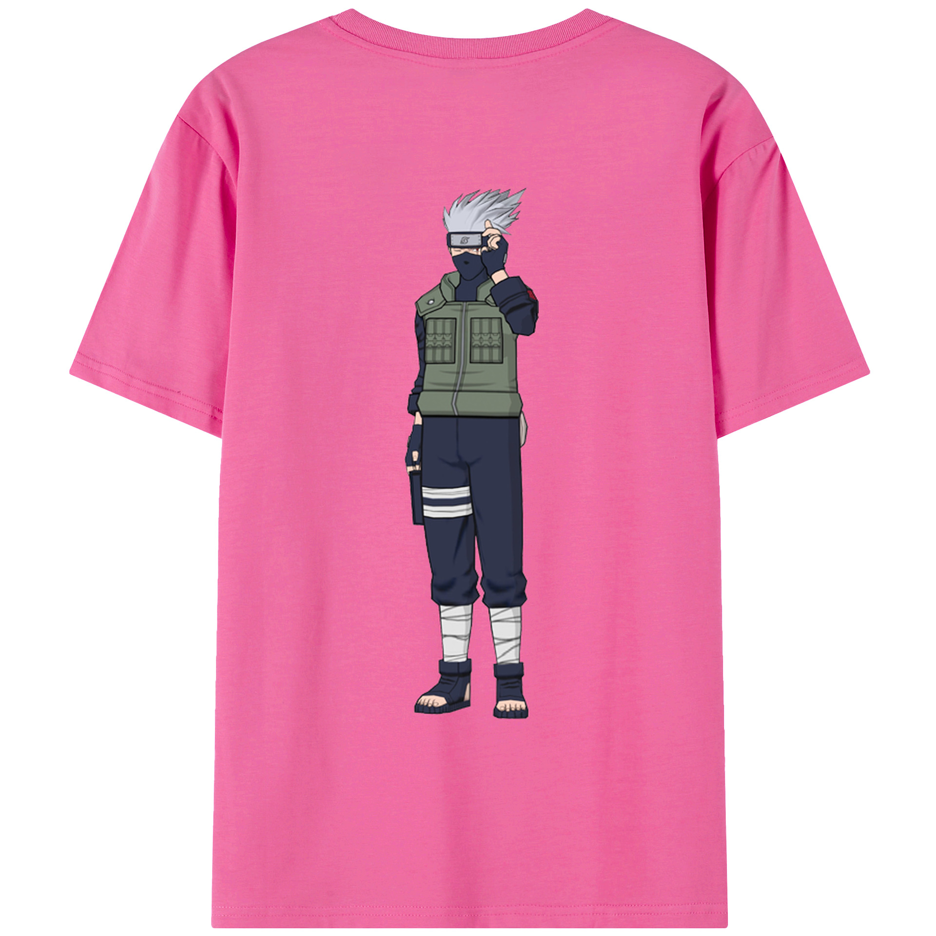 （画像用） NARUTO -ナルト- はたけ カカシ Hatake Kakashi レディース半袖Tシャツ(バックプリント)